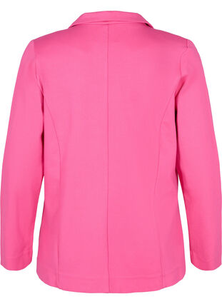 Simple blazer with button, Shocking Pink, Packshot image number 1