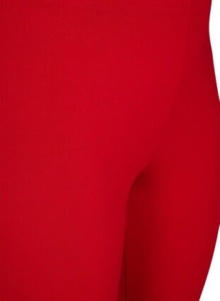 Basic 3/4 leggings in viscose, Tango Red, Packshot image number 2