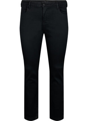 Slim fit Emily jeans with normal waist, Black, Packshot image number 0