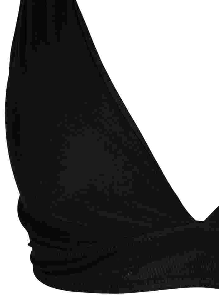 Bra with removable padding, Black, Packshot image number 2