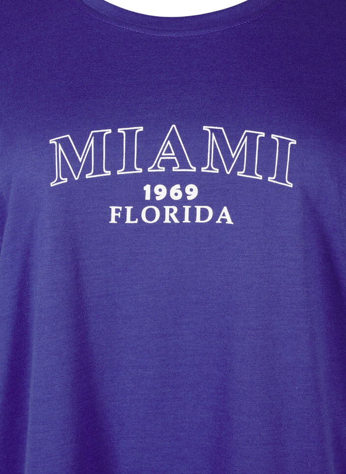 FLASH - T-shirt with motif, Royal Blue Miami, Packshot image number 2