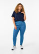 Stretchy jeggings with high waist, Light Blue, Model image number 0