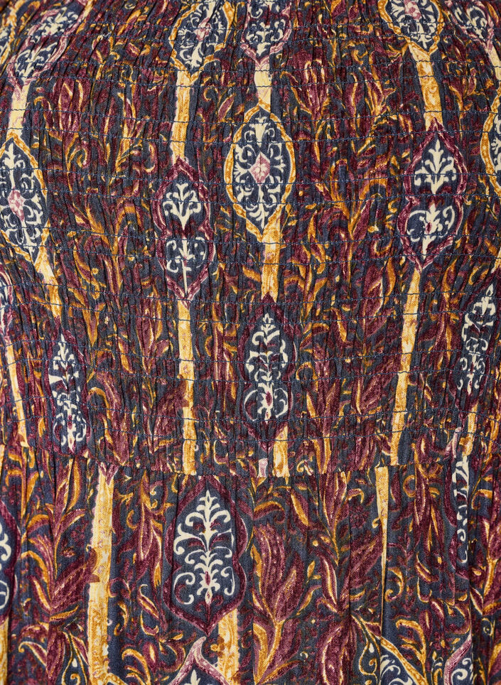 Summer dress in viscose with paisley print, Purple, Packshot image number 2