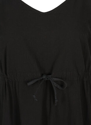 Maxi dress with smock, Black, Packshot image number 2