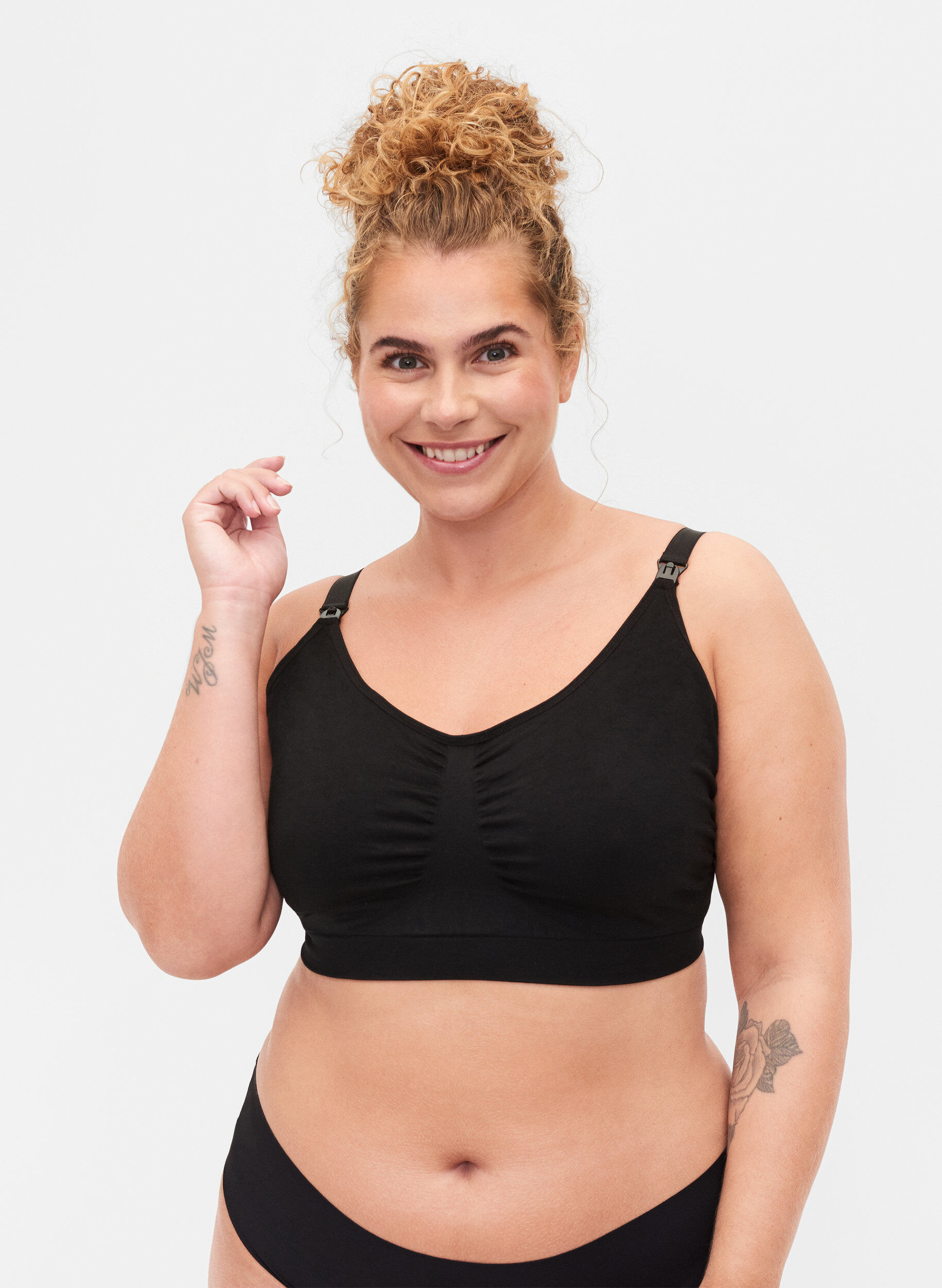 Nursing bra, Black, Model