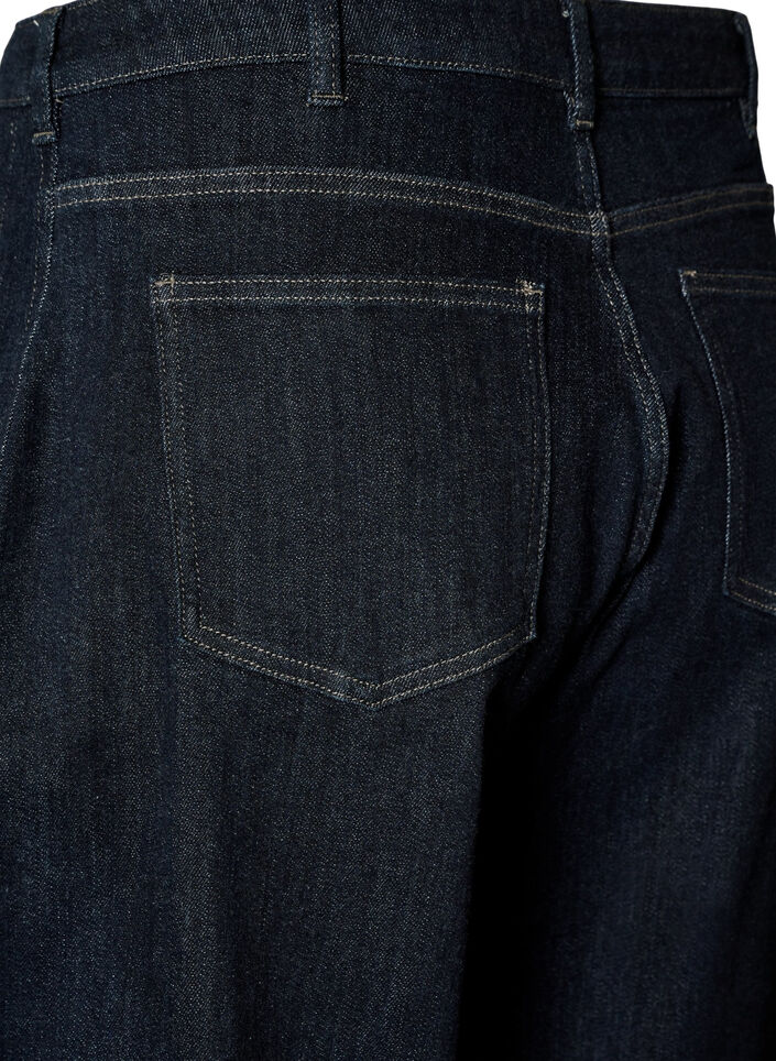 Barrel fit jeans with high waist, Blue, Packshot image number 3