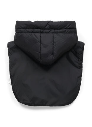 Detachable collar with hood and zipper, Black, Packshot image number 1