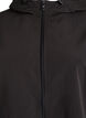 Lightweight jacket with a hood and zipper, Black, Packshot image number 2