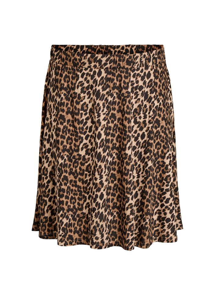 2-pack skater skirts in viscose, Black, Packshot image number 2
