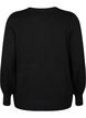 Knitted cardigan with round neck and buttons, Black, Packshot image number 1
