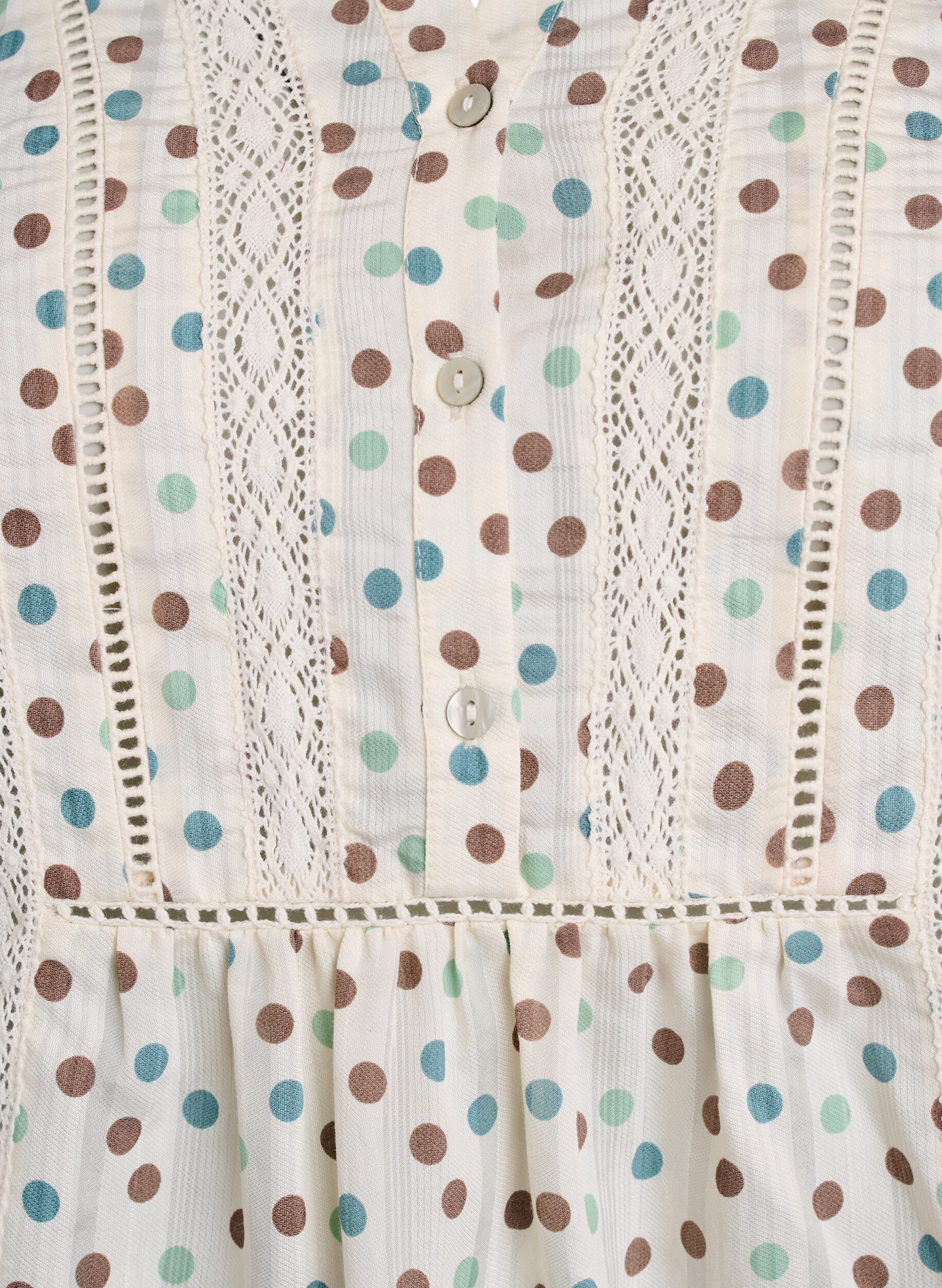 ZizzifashionBlouse with print and 1/2 sleeves, White, Packshot image number 2