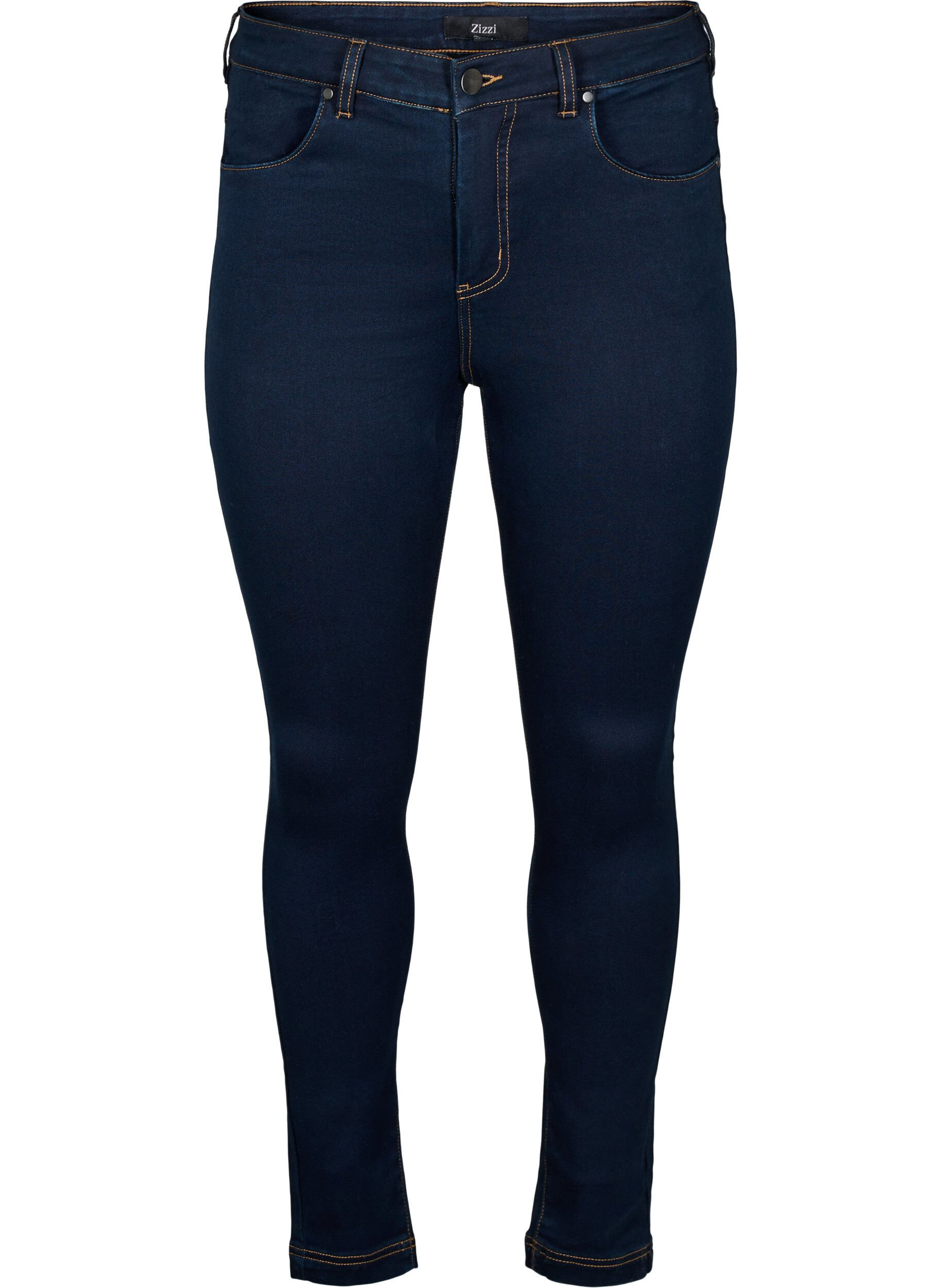ZizzifashionSuper slim Amy jeans with high waist, Unwashed, Packshot image number 0