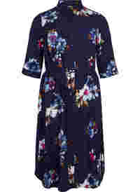 FLASH - Shirt dress with floral print