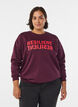 Sweatshirt with front motif, Red, Model image number 0
