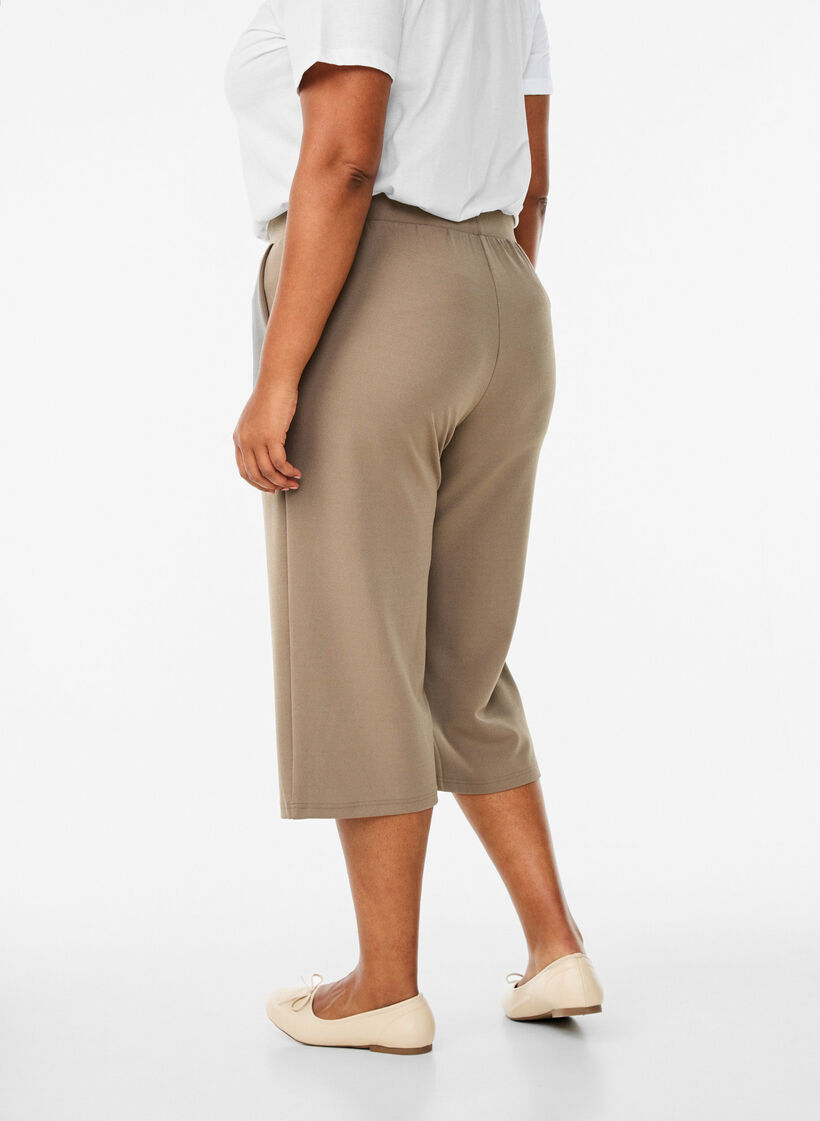 FLASH - High-waisted knickers with a loose fit, Brown, Model image number 1