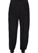 Loose viscose trousers with pockets, Black, Packshot image number 0