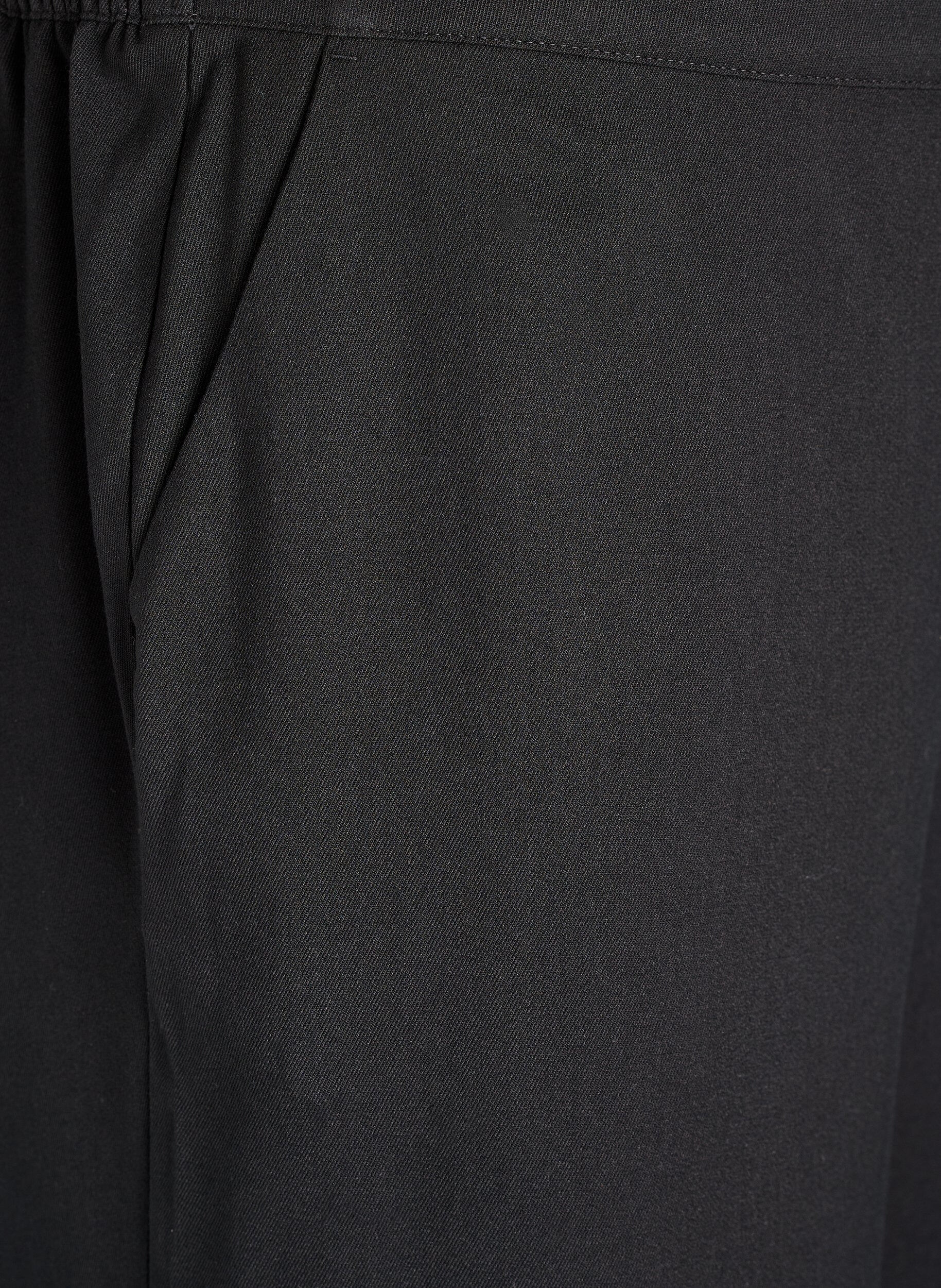 Zizzifashion Wide-leg trousers with a high waist, Black, Packshot image number 2