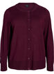 Knitted cardigan with round neck and buttons, Red, Packshot image number 0