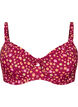 Underwired bikini top with tie straps, Red, Packshot image number 0