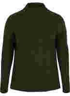 High-neck knitted top with jumper details, Forest Night Mel., Packshot