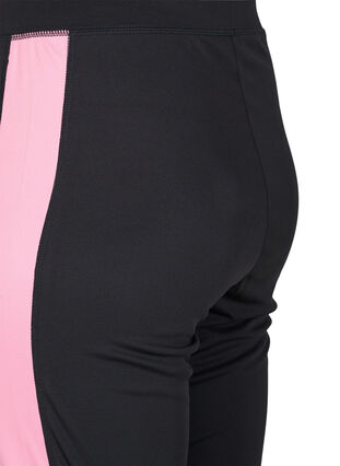 Ski underpants with contrast stripe, Black w. Sea Pink, Packshot image number 3