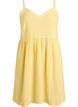Cotton beach dress with narrow straps, Yellow, Packshot image number 0