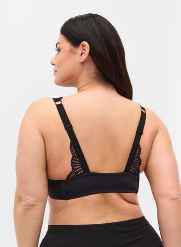 Bra back with lace, Black Lace 1, Model image number 0