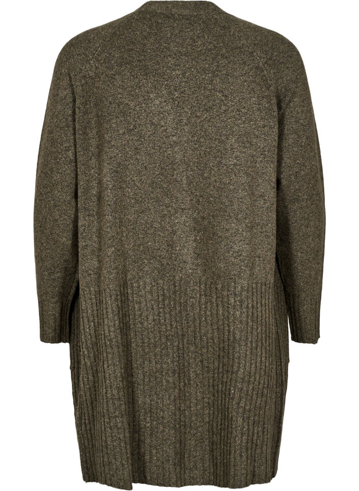 Long cardigan with pockets, Sea Turtle Mel., Packshot image number 1