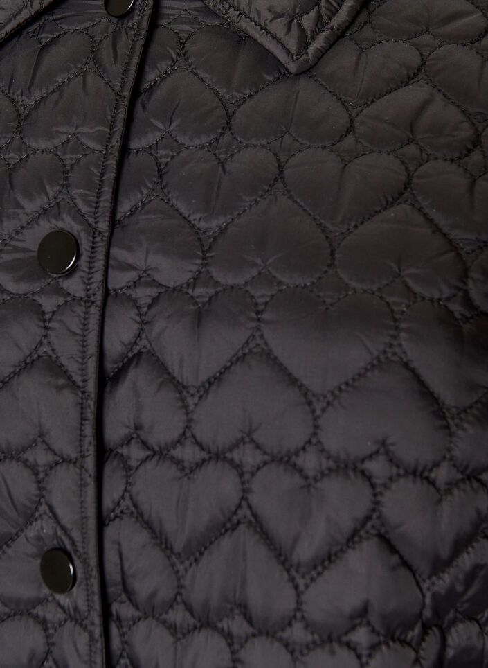Lightly padded jacket with decorative quilting, Black, Packshot image number 2