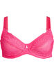 Full cover underwired lace bra, Pink, Packshot image number 0