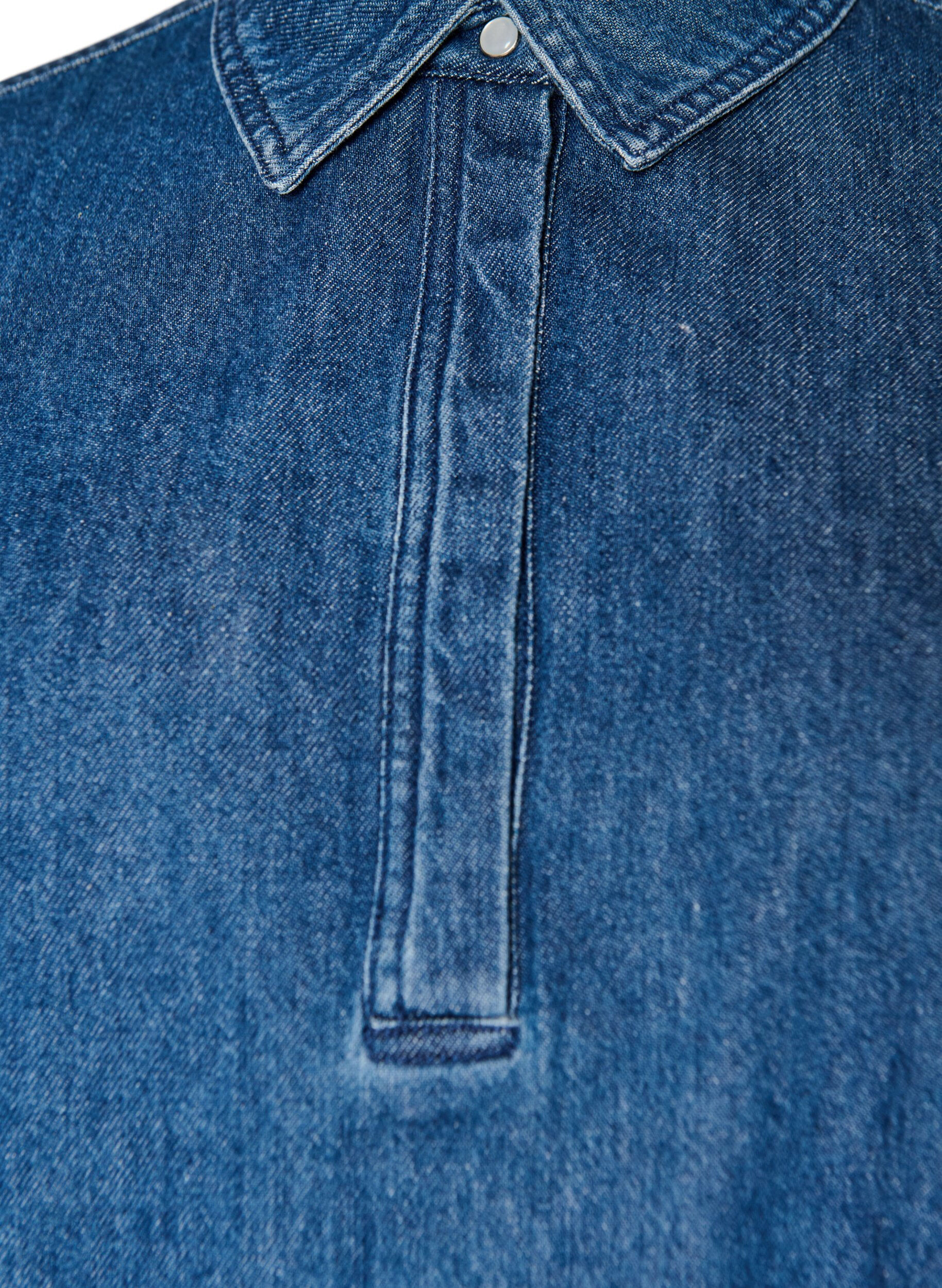 ZizzifashionDenim blouse with balloon fit, Blue, Packshot image number 2