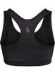 Sports bra with racerback, Black, Packshot image number 1