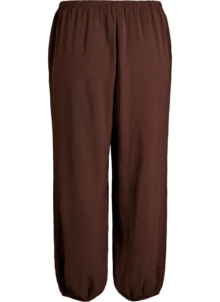 High-waisted balloon trousers, Brown, Packshot image number 1