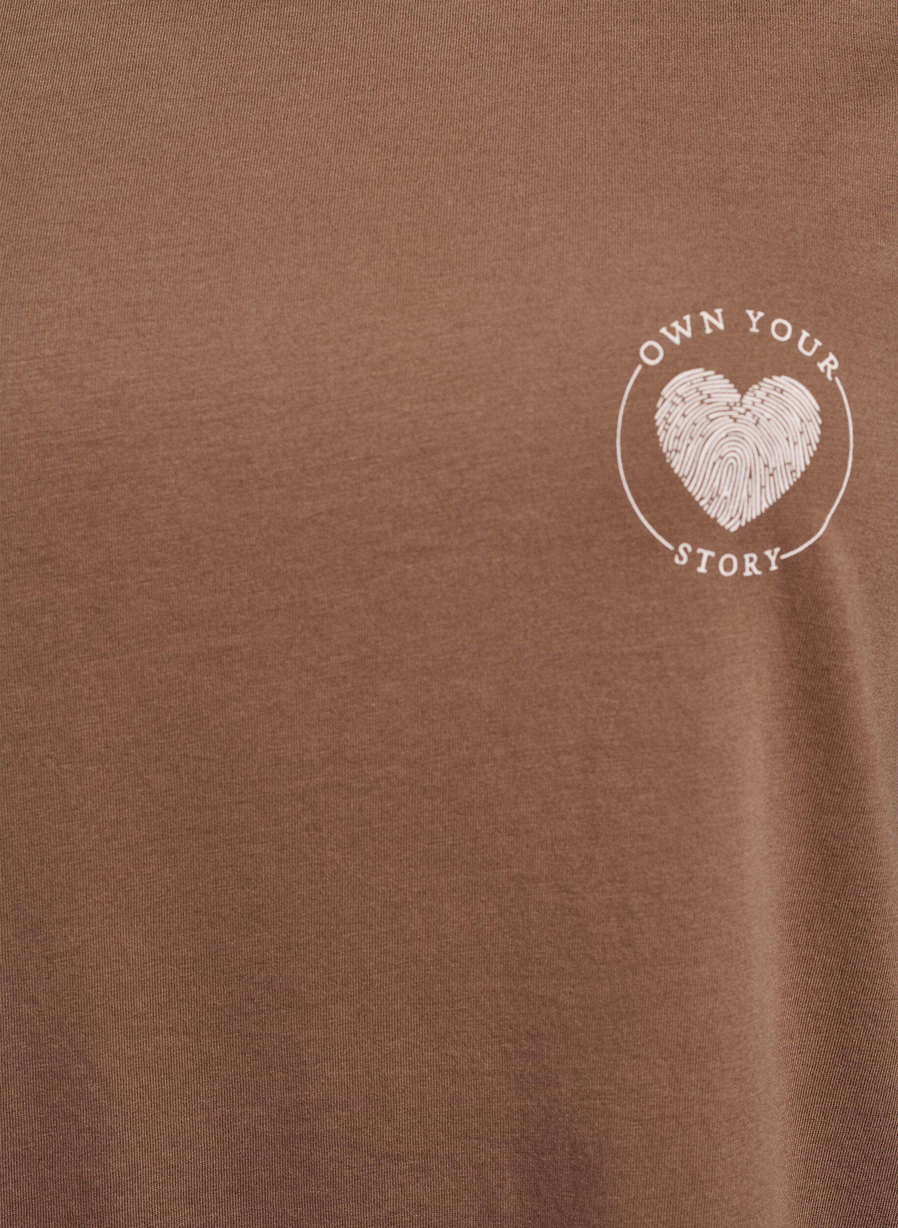 ZizzifashionT-shirt with motif, Brown, Packshot image number 2