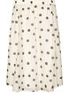 A-line midi skirt with polka dots, Vanilla, Packshot image number 1