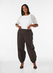 Mesh top with short sleeves and round neck, Vanilla, Model image number 1