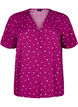 Viscose nightshirt with heart print, Red, Packshot image number 0