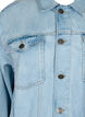 Loose fit denim jacket with worn details, Light blue denim, Packshot image number 2
