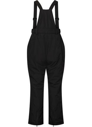 Ski pants with suspenders, Black, Packshot image number 1