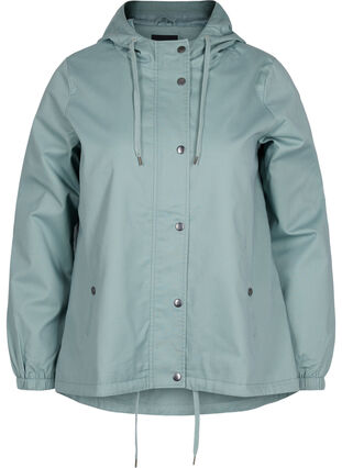 Parka jacket with hood and welt pockets, Chinois Green, Packshot image number 0