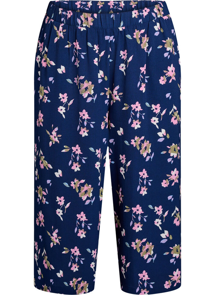 Culotte trousers with print, , Packshot image number 0