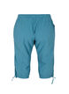 Loose cropped trousers in cotton, Petrol, Packshot image number 1