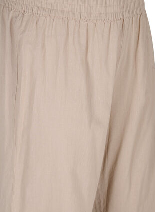7/8 trousers in a cotton blend with linen, Simply Taupe, Packshot image number 2