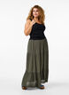 Long skirt with elasticated waist, Green, Model image number 0