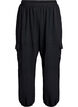 Harem trousers with cargo pockets and elasticated waist, Black, Packshot image number 0
