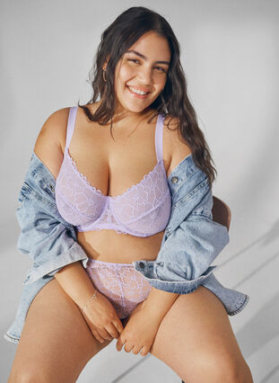 Soutien-gorge Sans Armatures Glamorise Full Coverage - Taille 95F - Lilas - Coton Doux, Maintien Optimal