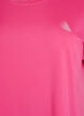 Solid-coloured training T-shirt, Pink, Packshot image number 2
