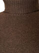 Loose knit jumper with a turtleneck, Brown, Packshot image number 2