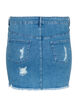 Tight ripped denim skirt, Blue denim, Packshot image number 1