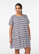 Dress in viscose with cutline, Blue, Model image number 0